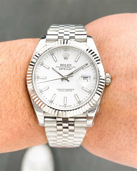 rolex 116234 silver dial jubilee|rolex datejust 41 white jubilee.